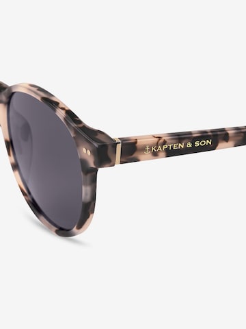 Kapten & Son Sonnenbrille 'Marais Sand Tortoise Black' in Braun