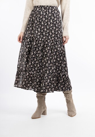 DreiMaster Vintage Skirt 'Bridgeport' in Black: front