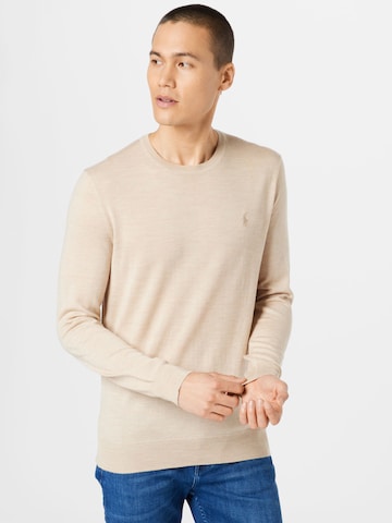 Polo Ralph Lauren Regularny krój Sweter w kolorze beżowy: przód