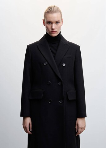 MANGO Přechodný kabát – černá