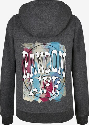 Sweat-shirt 'Random Life' Merchcode en gris