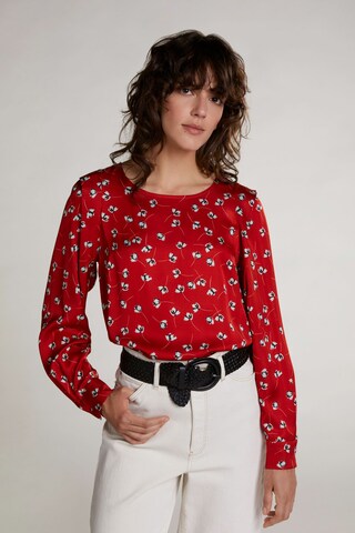 OUI Blouse in Rood: voorkant