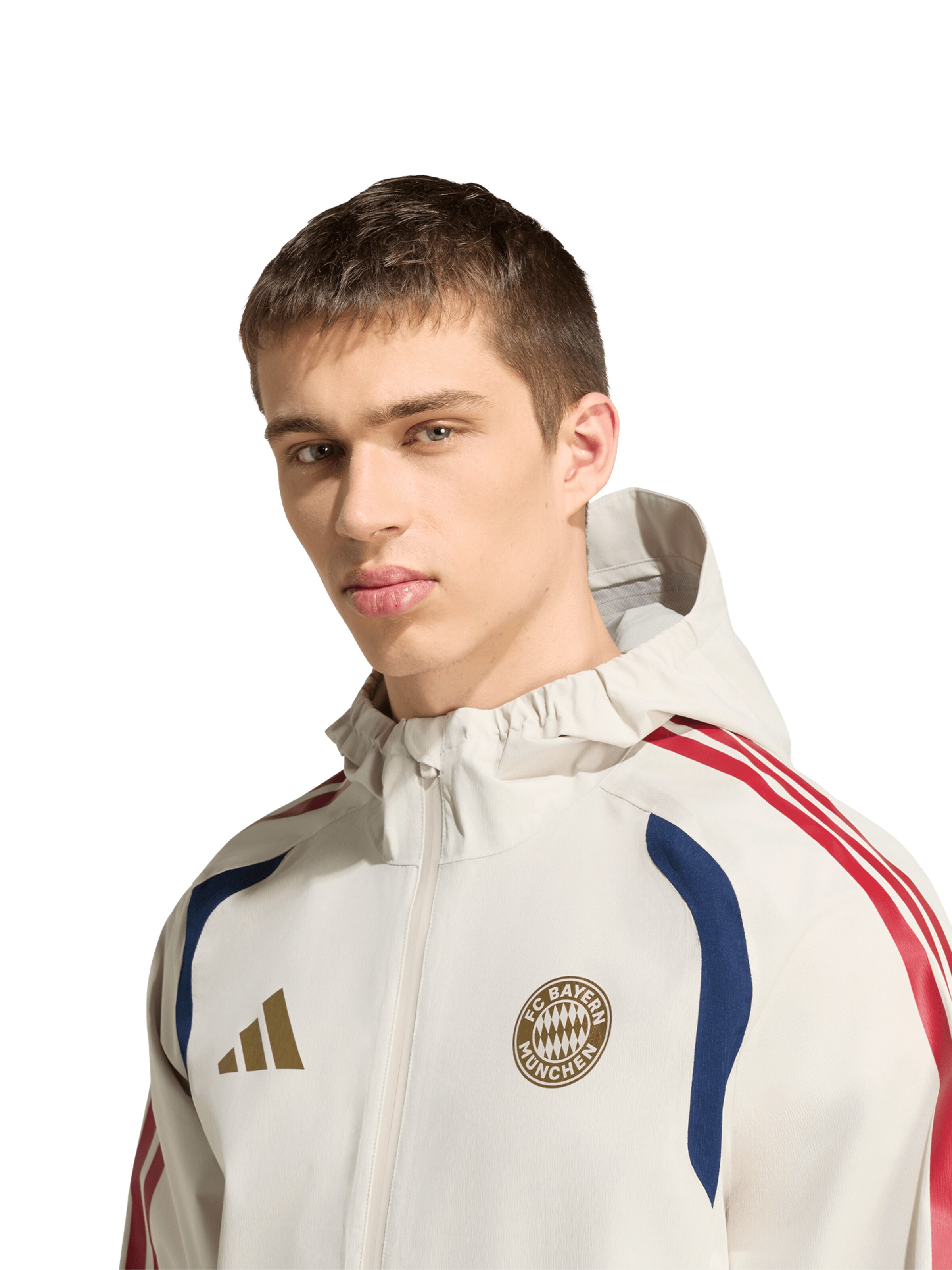 ADIDAS PERFORMANCE Regenjacke Teamline in Weiß