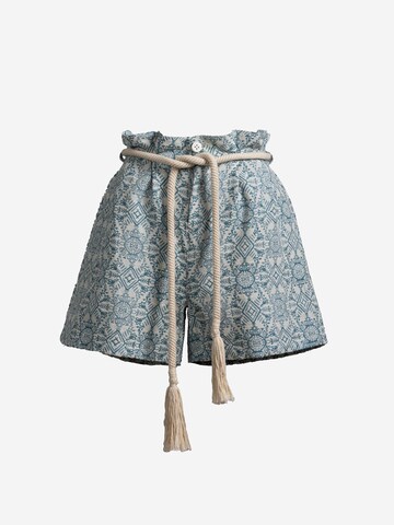 4TAILORS - Loosefit Calças em azul: frente