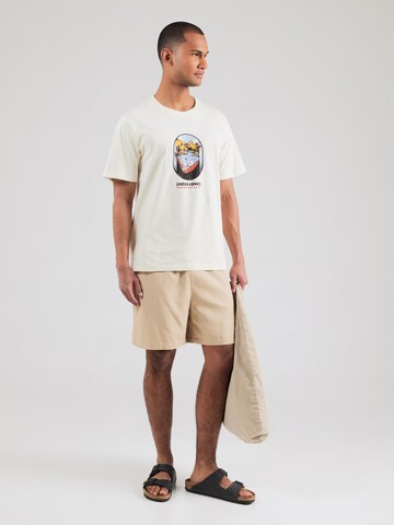 JACK & JONES Bluser & t-shirts 'JORSkull Coast' i hvid