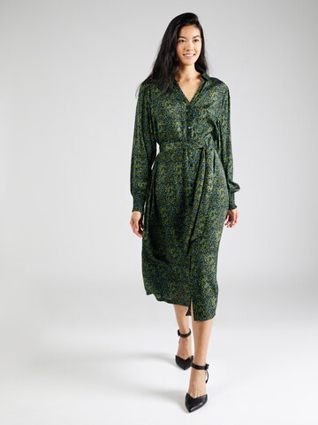 SAINT TROPEZ Skjortklänning 'Tama' i grön: framsida