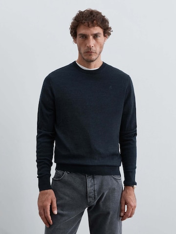 Scalpers Scclassic Round Neck Tricot ' ' in Grau: Vorderseite