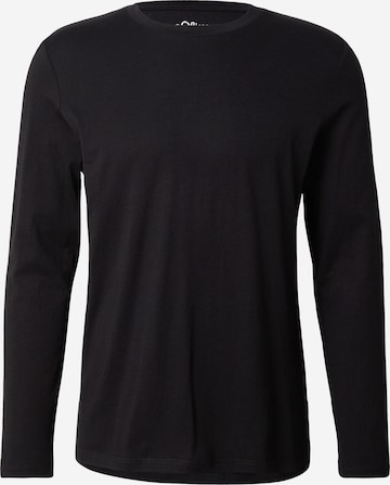 Tricou de la s.Oliver pe negru: față