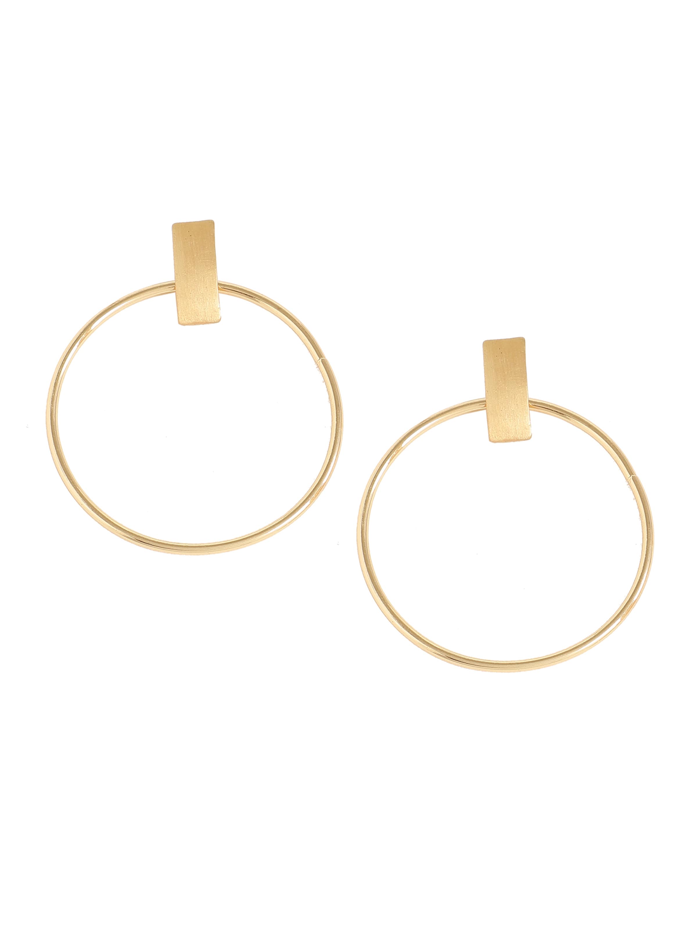 SOHI Øreringe 'Gulfsa' i guld: forside