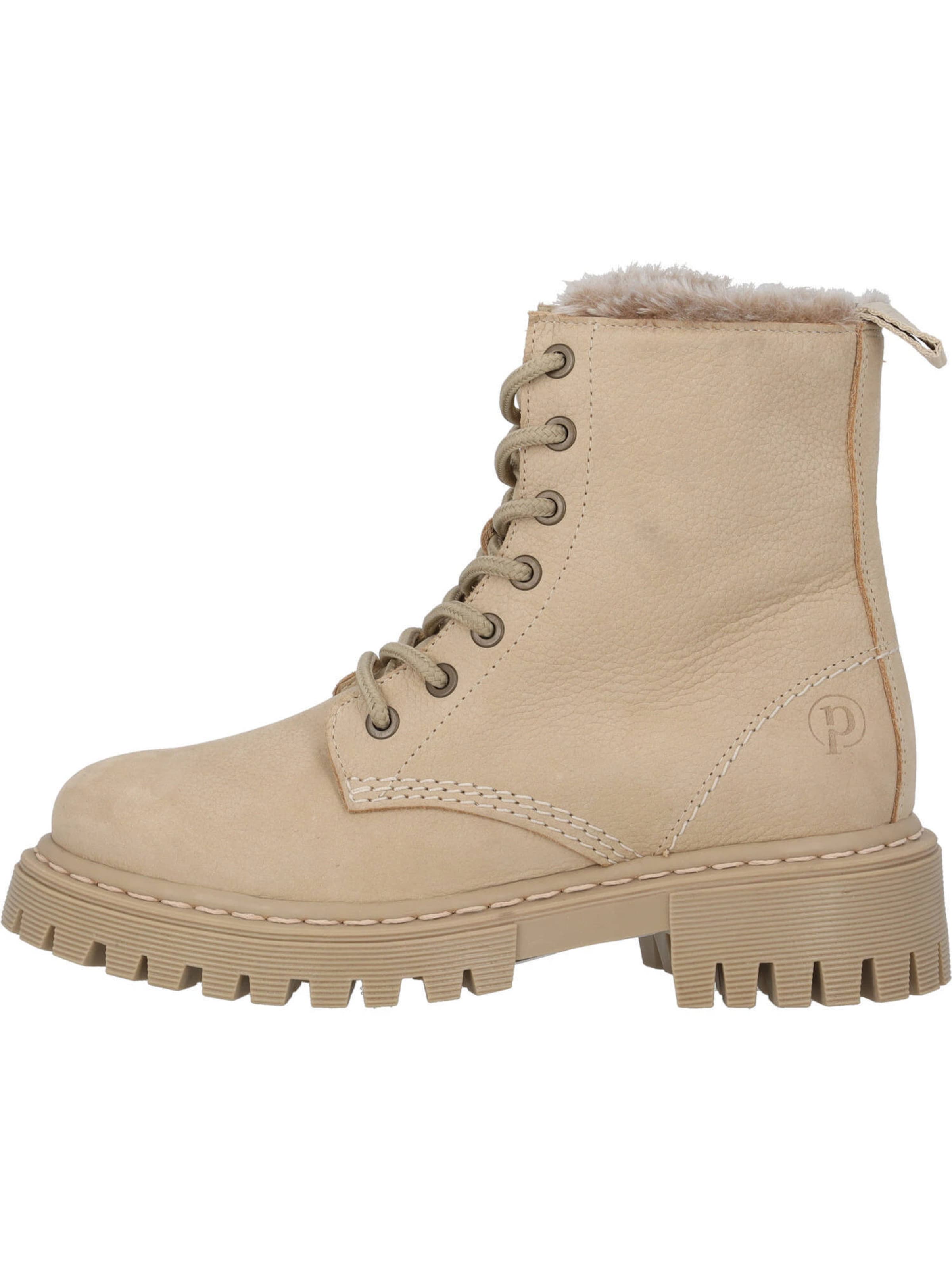 Palado Μπότες με κορδόνια 'Giase' σε μπεζ