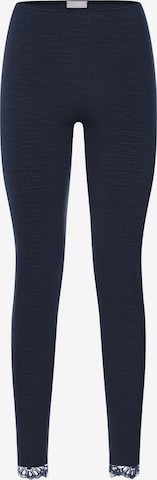 Hanro Leggings ' Woolen Lace ' in Blauw: voorkant