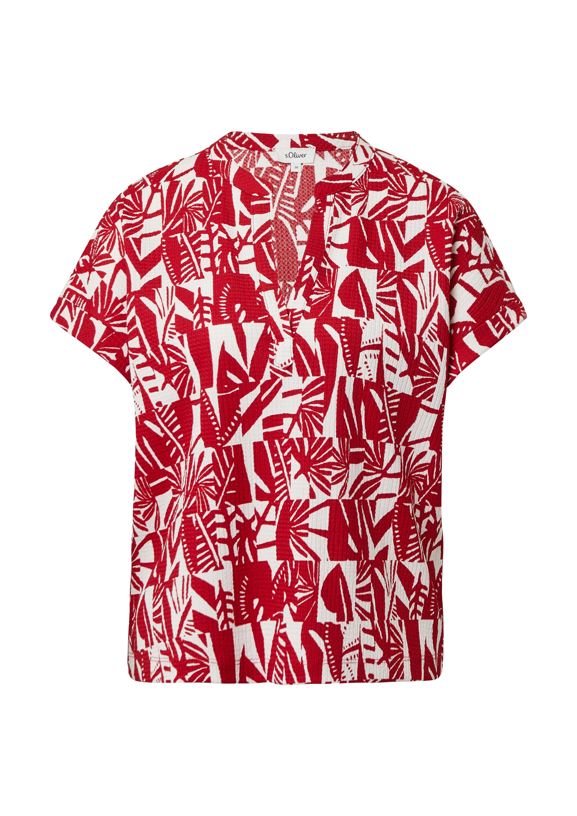 Chemisier s.Oliver en rouge : devant