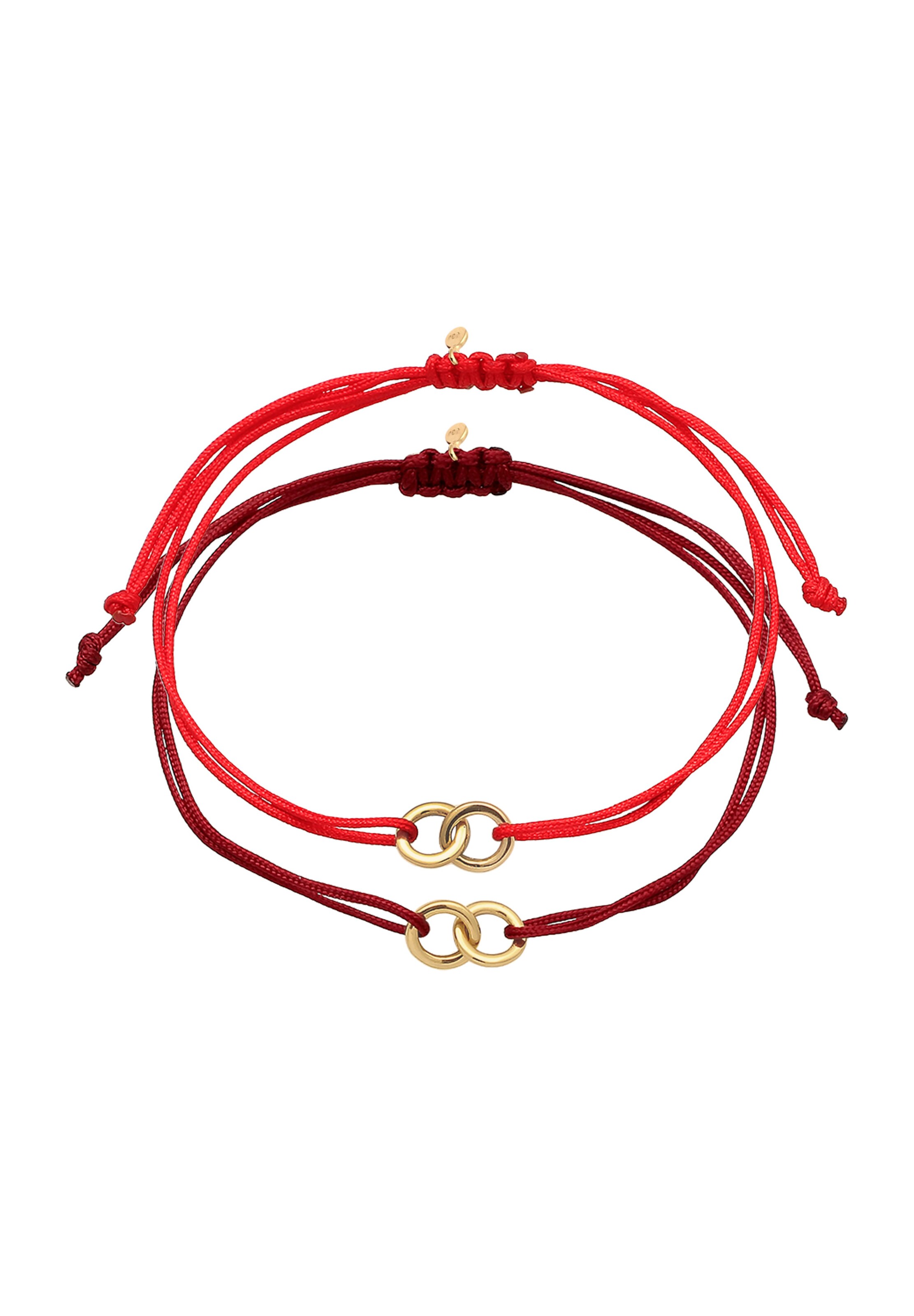 ELLI Bracelet 'Infinity' in Red: front