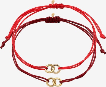 ELLI Armband 'Infinity' in Rood: voorkant