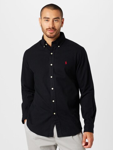 Polo Ralph Lauren Regular Fit Skjorte i sort: forside