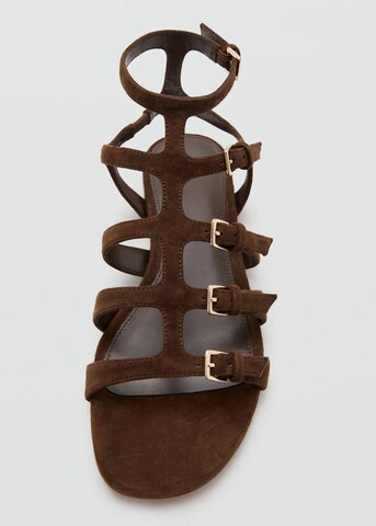 MANGO Sandals 'Romi' in Brown