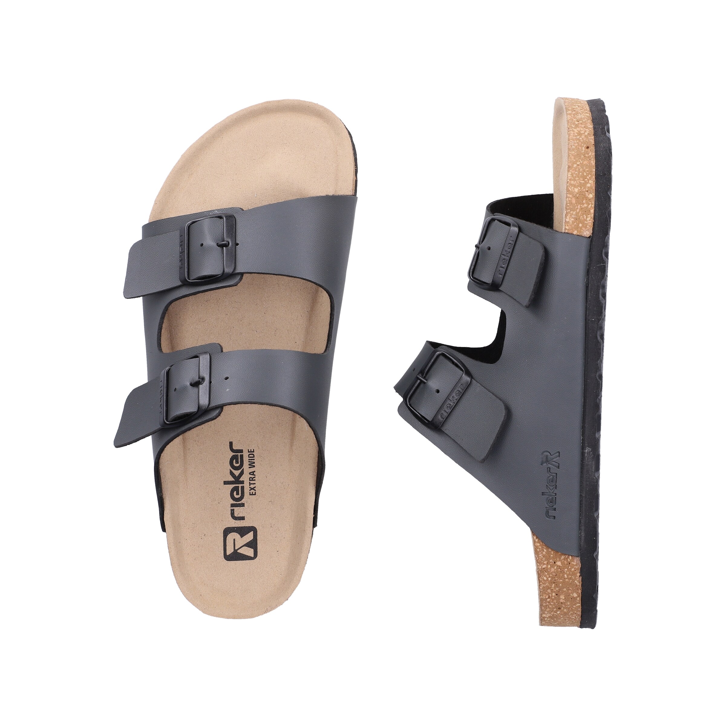 Rieker Mules '22190' in Grey