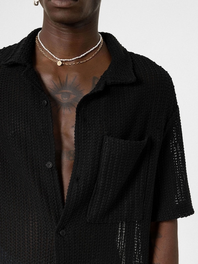 VAMOS CLO Button Up Shirt in Black, Item view