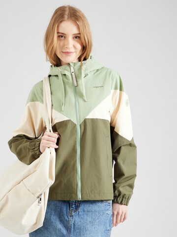 Ragwear Between-season jacket 'ROCHELE' in Green: front