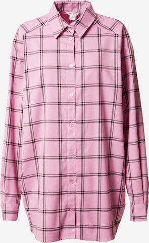 Monki - Blusa em rosa: frente