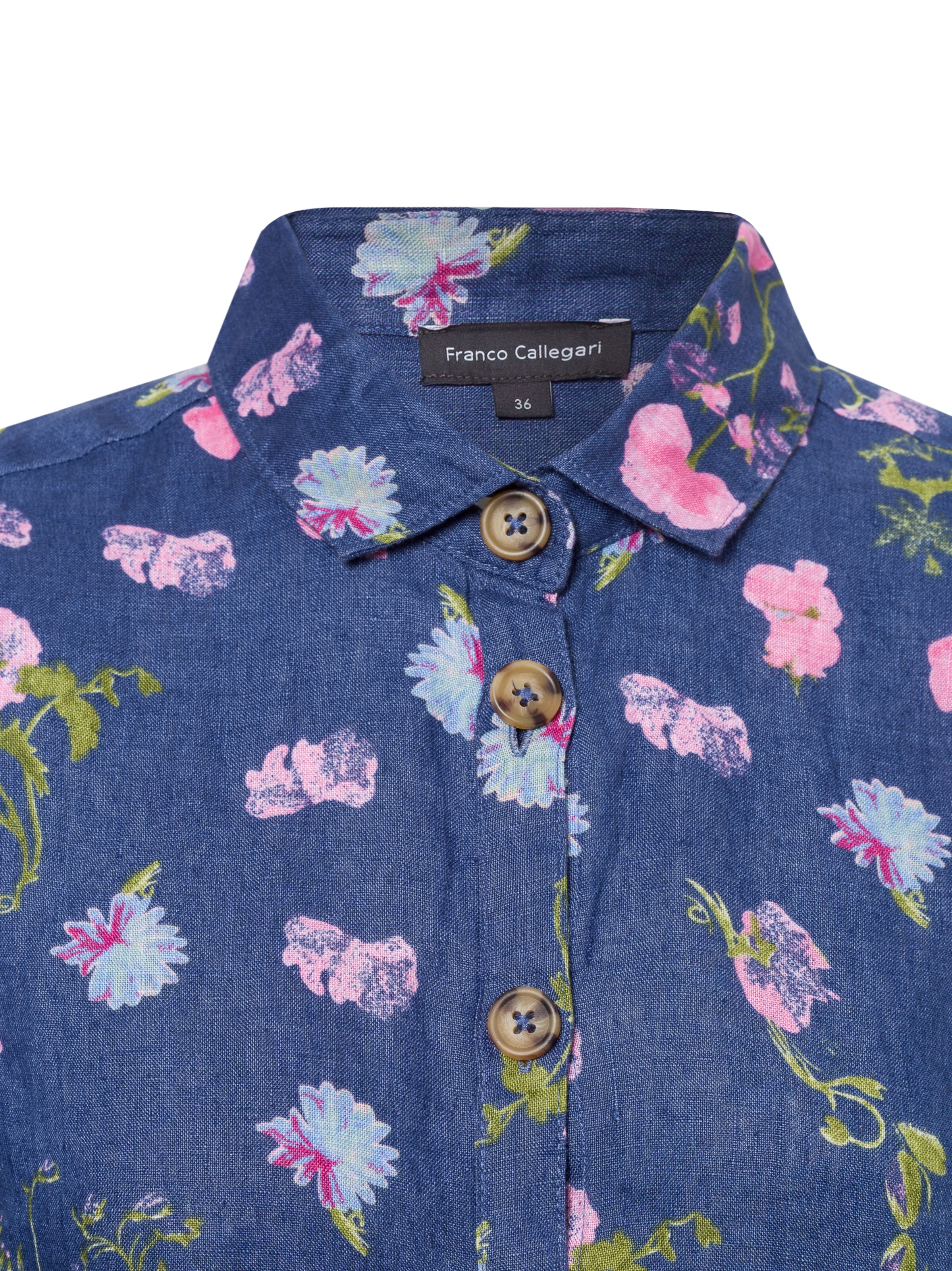 Franco Callegari Bluse in Blau