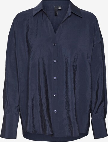 VERO MODA Blouse 'Quenny' in Blauw: voorkant