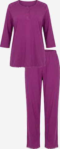 Ulla Popken Pyjama in Lila: Vorderseite