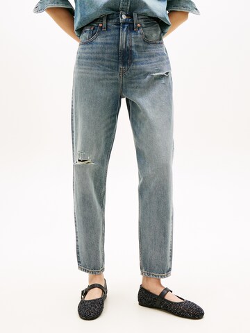 mėlyna Tommy Jeans Laisvas Džinsai 'MOM': priekis