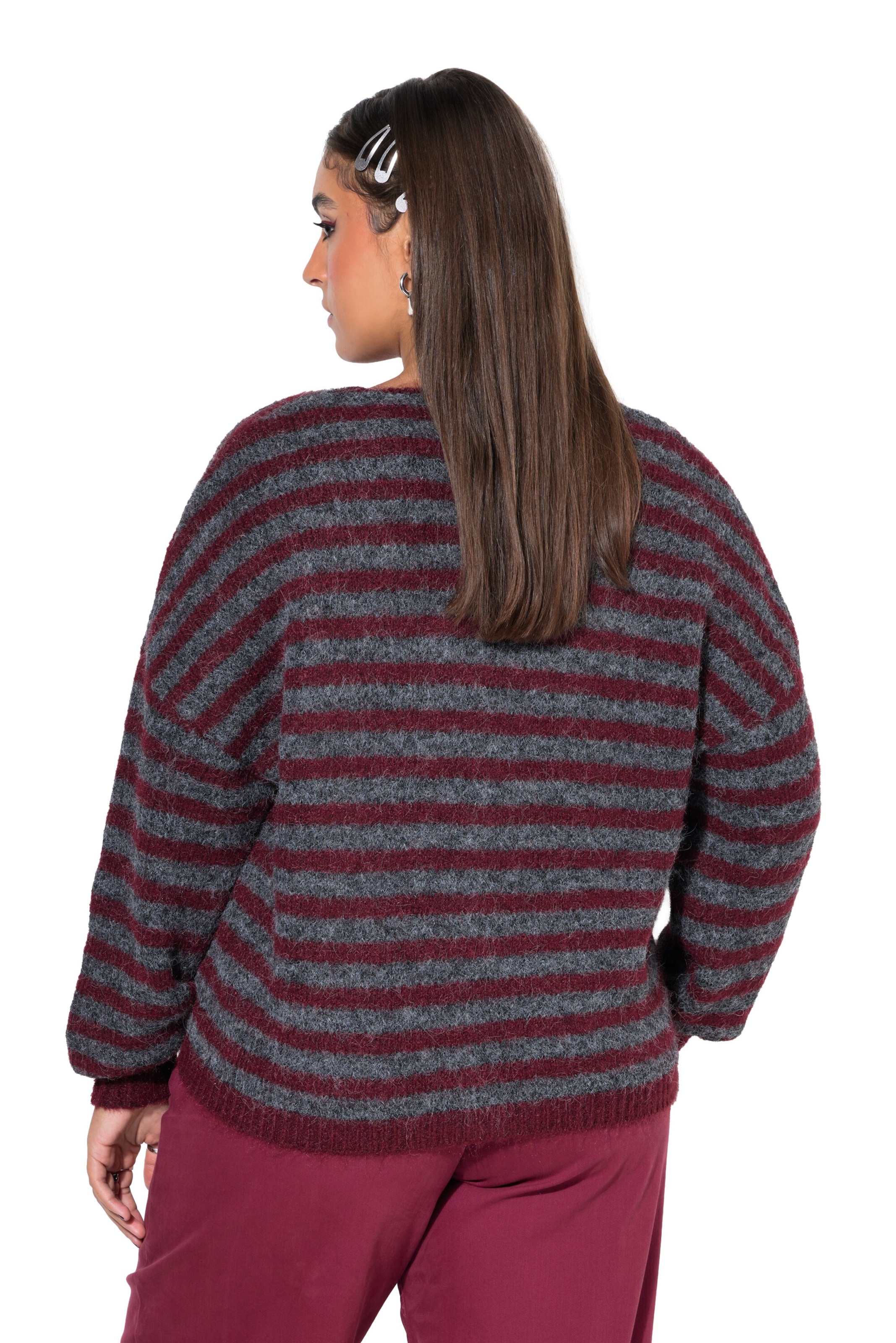 Studio Untold Knit Cardigan in Red
