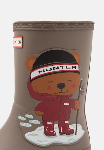 HUNTER Резиновые сапоги в Бежевый: сбоку