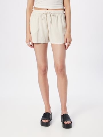 NLY by Nelly Regular Trousers 'Flowy' in Beige: front