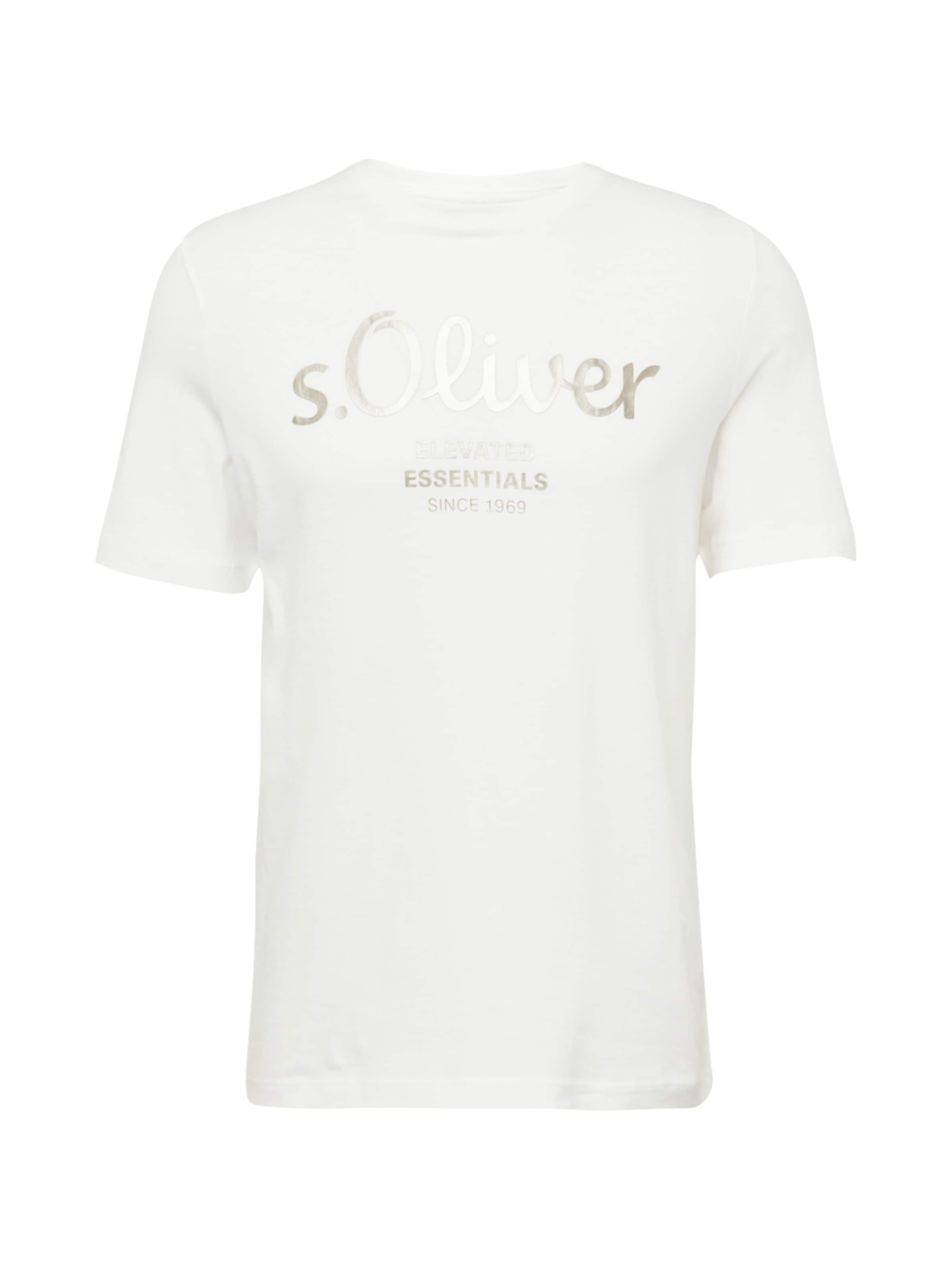 T-Shirt s.Oliver en blanc : devant