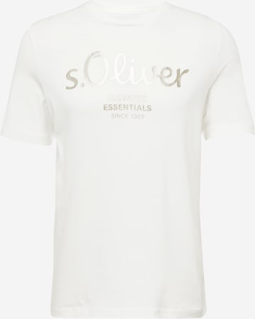 T-Shirt s.Oliver en blanc : devant