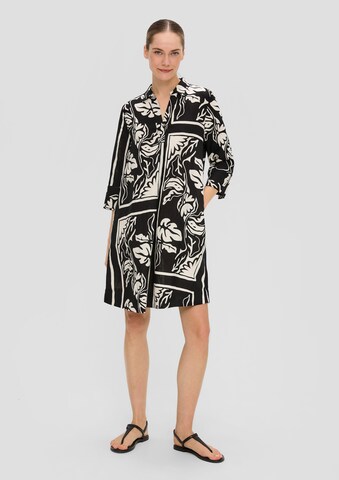 s.Oliver BLACK LABEL Kleid in Schwarz: Vorderseite