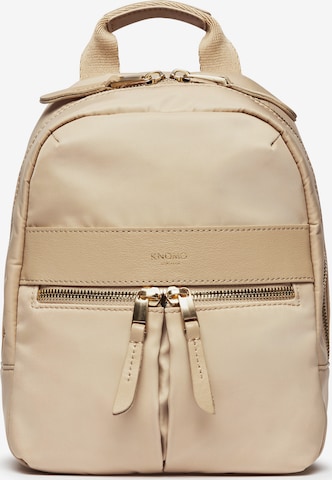 Sac à dos KNOMO en beige : devant