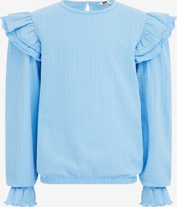 WE Fashion Shirt in Blauw: voorkant