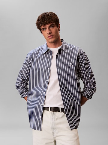 Calvin Klein Jeans Comfort Fit Hemd in Blau: Vorderseite