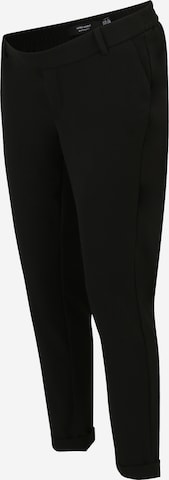 Vero Moda Maternity Tapered Housut 'VMMMAYA' värissä musta: etupuoli