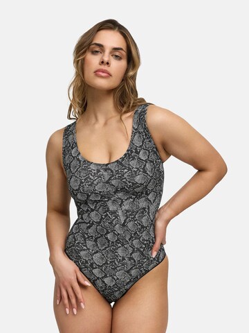 cfab (formerly creamy fabrics) Shapingbody 'Tank Bodysuit Sculpting Shapewear mit Slip'‌‌‌ in Grau