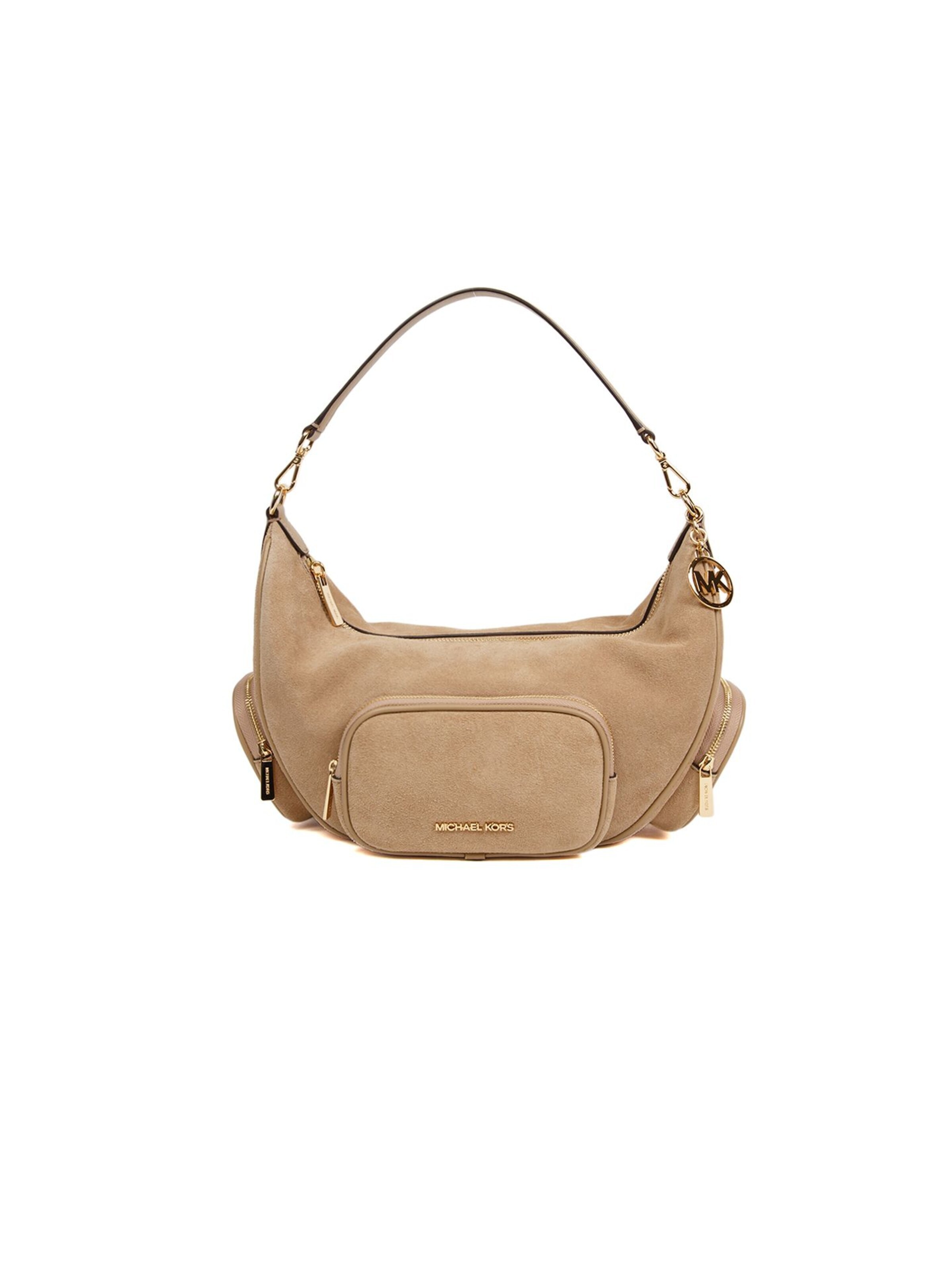 Borsa a spalla 'Merritt' di Michael Kors in beige: frontale