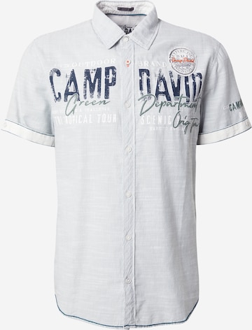 CAMP DAVIDSlim Fit Košulja - zelena boja: prednji dio