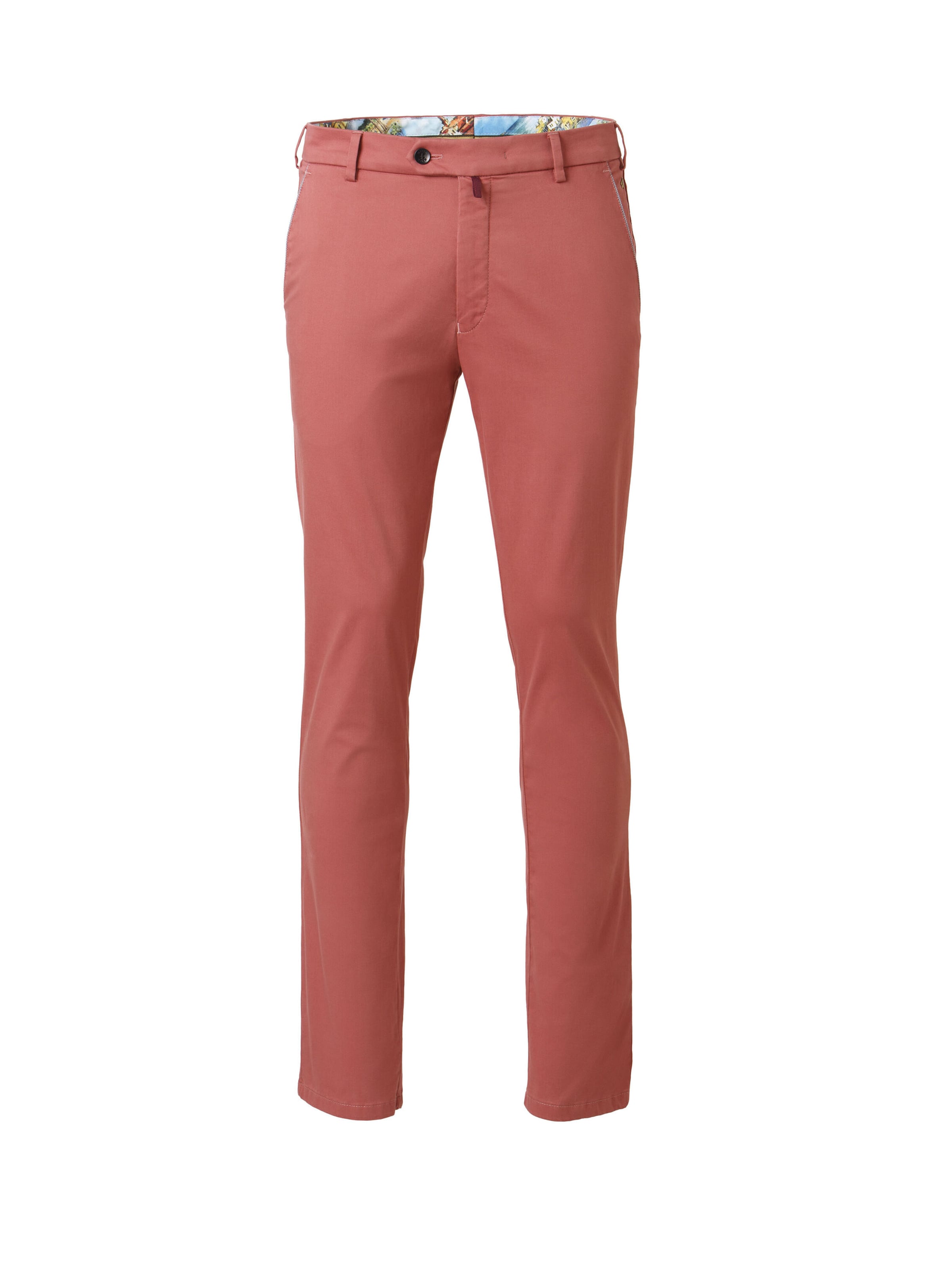 MEYER Regular Chino in Rood: voorkant