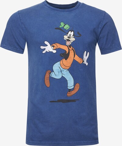 Recovered T-Shirt in blau / hellblau / orange / weiß, Produktansicht