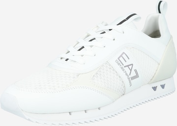 EA7 Emporio Armani Sneakers laag in Wit: voorkant