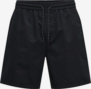 Only & Sons Regular Shorts 'Tel' in Schwarz: predná strana