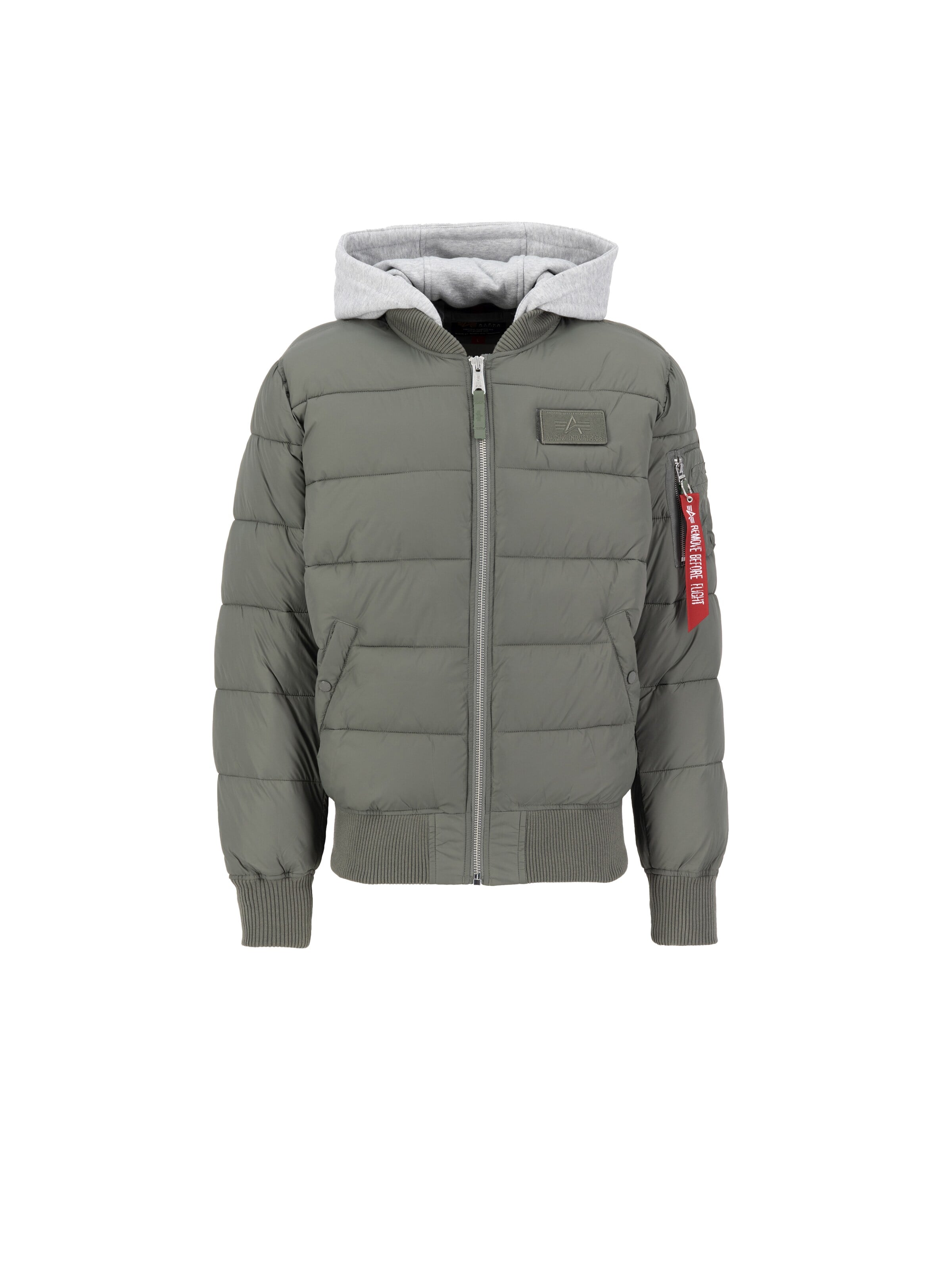 ALPHA INDUSTRIES Between-Season Jacket 'MA-1 ZH  FD' in Grey: front