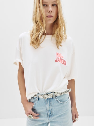 Pull&Bear Shirts 'RIO DE JANEIRO' i hvid