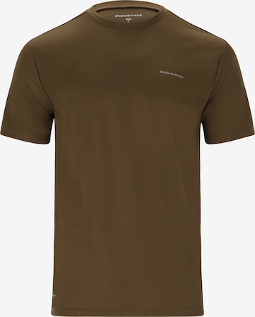 ENDURANCE - Camisa funcionais 'Vernon' em verde: frente