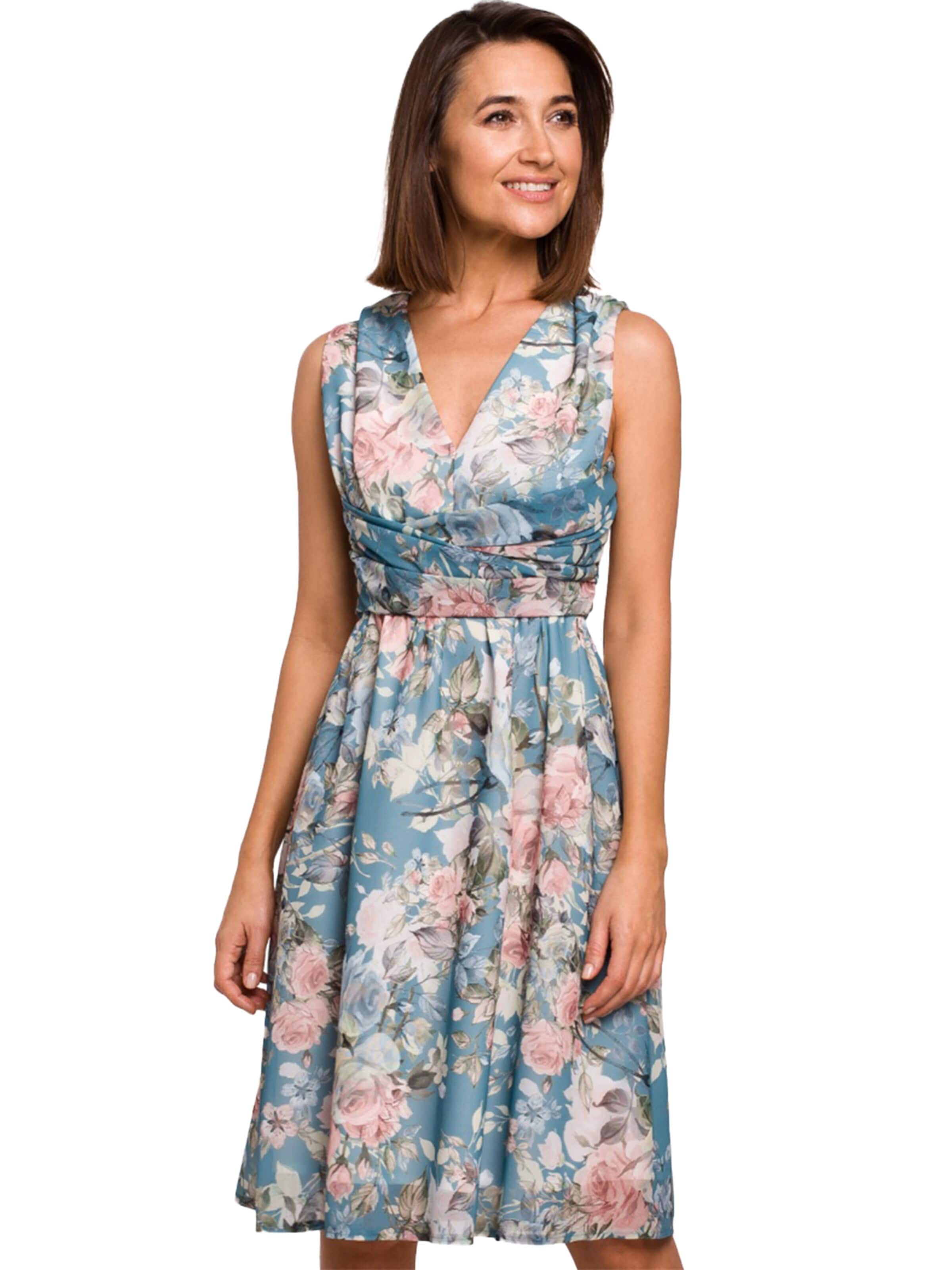 Stylove Dress in Blue: front