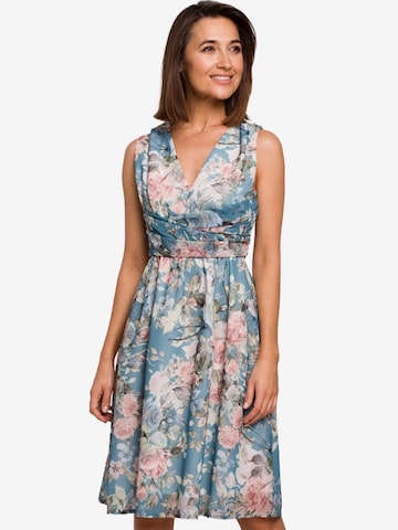 Stylove Dress in Blue: front
